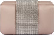 Olga Berg Aubrey Crystal Trim Clutch