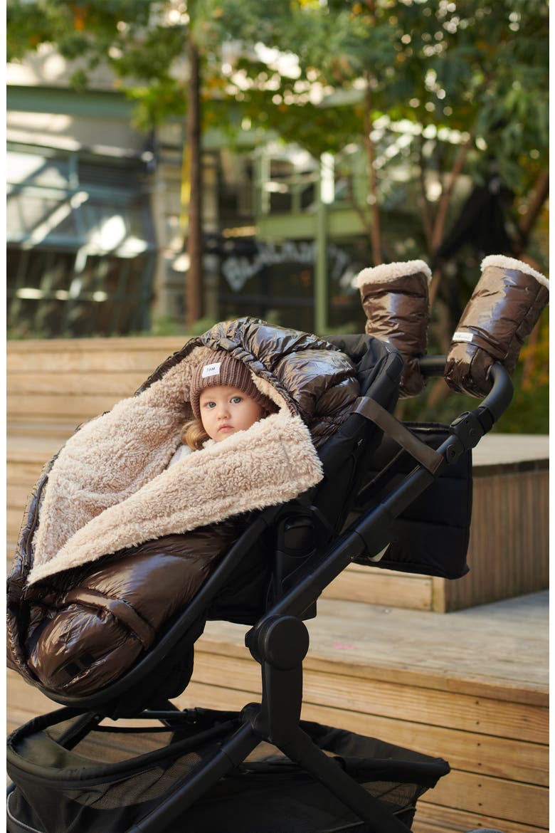Warmmuffs Polar Water Resistant Stroller Muffs, Alternate, color, BROWN POLAR