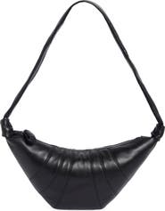 Lemaire Medium Croissant Leather Crossbody Bag