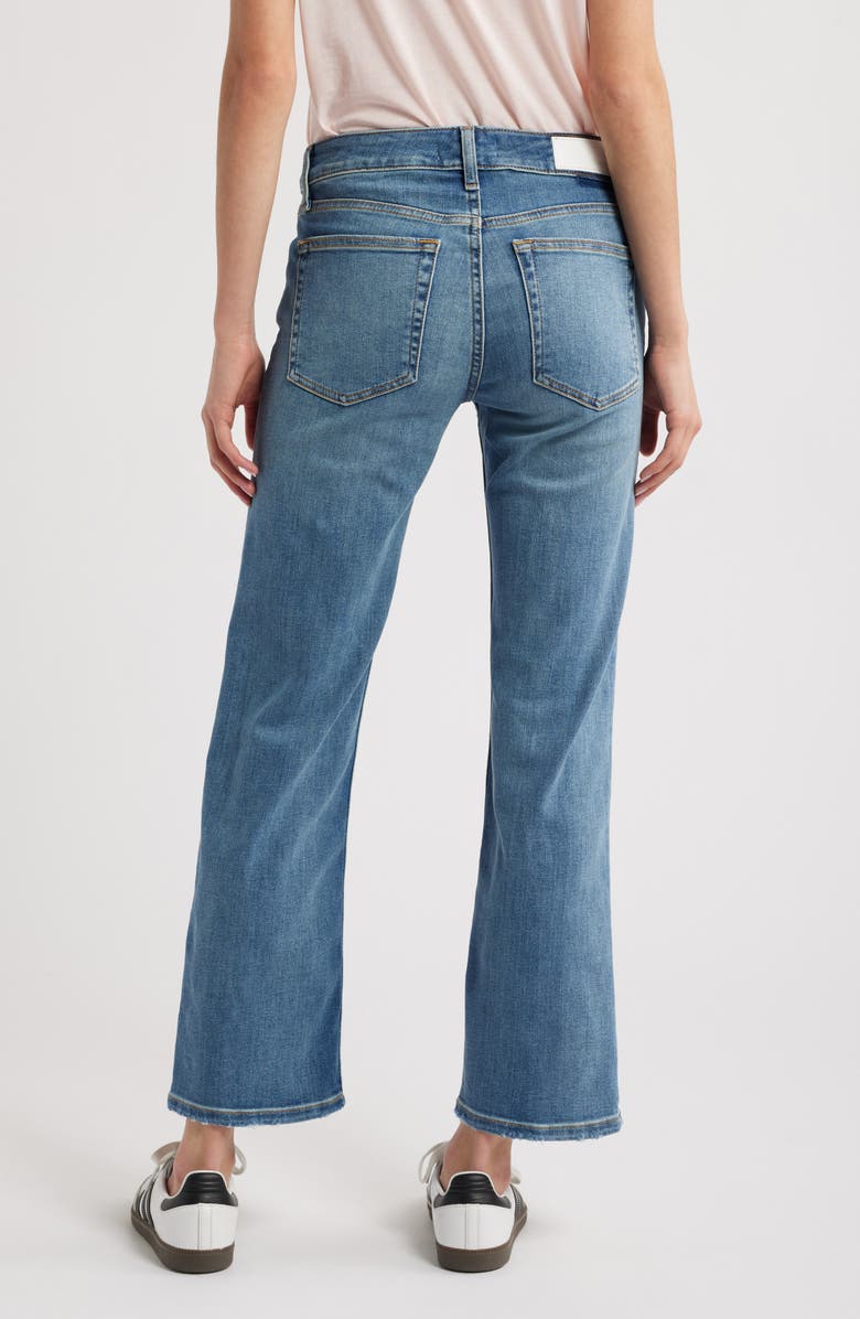 Re/Done Slim Straight Crop Jeans, Alternate, color, Blasted