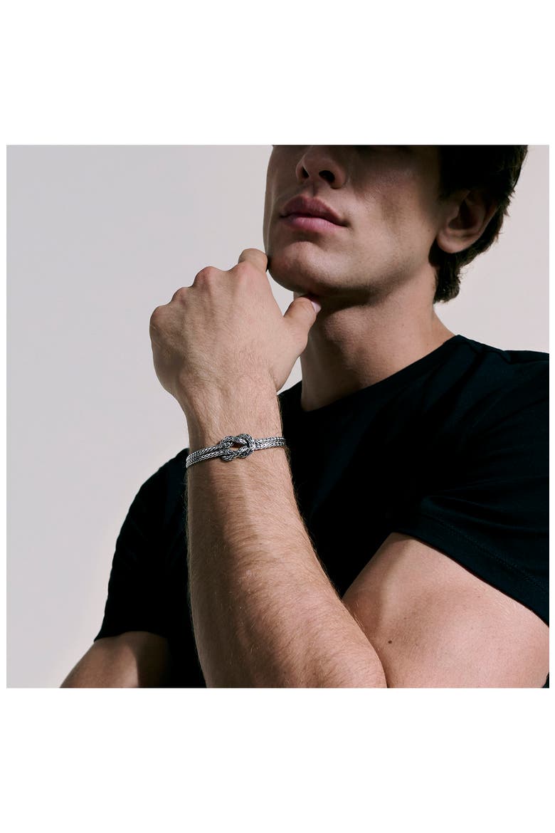 Love Knot Bracelet, 7mm, Alternate, color, SILVER