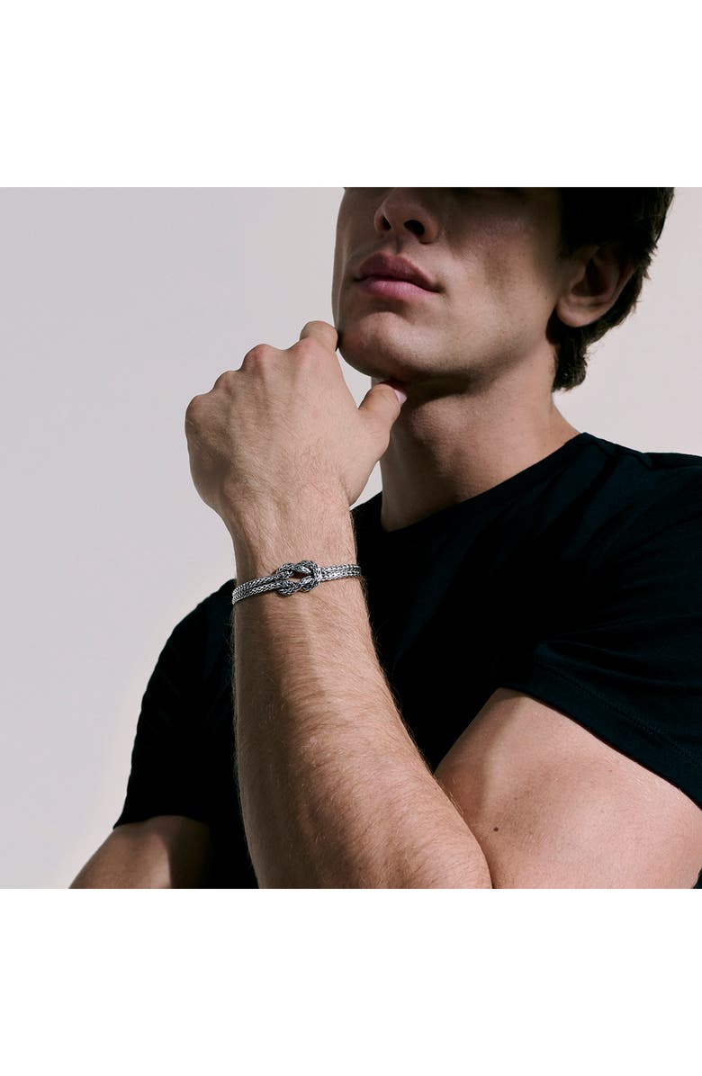 John Hardy Love Knot Bracelet, 7mm, Alternate, color, Silver