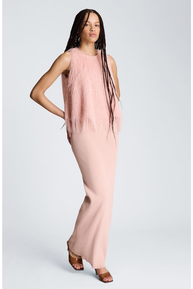 Ribbed Cami Sweater Dress, Alternate, color, ROSE