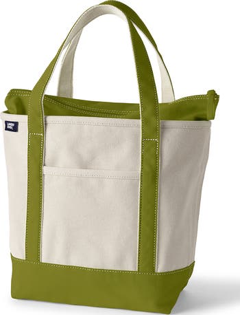 Lands' End Zip Top Canvas Tote Bag | Nordstrom