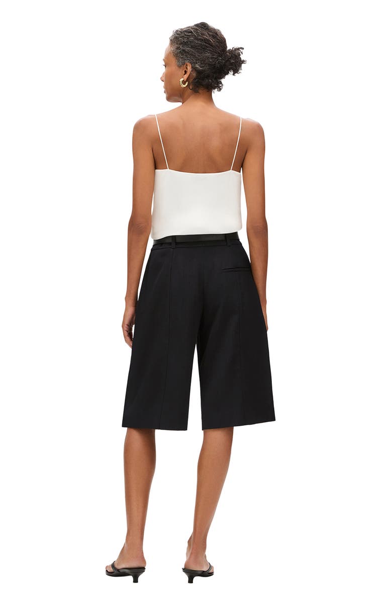 Another Tomorrow Bermuda Pant, Alternate, color, Black