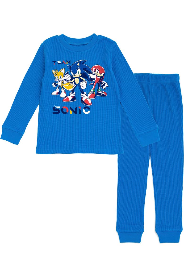 Sonic the Hedgehog 2-Piece Tee and Pants Set, Main, color, Sonic and Tails Blue
