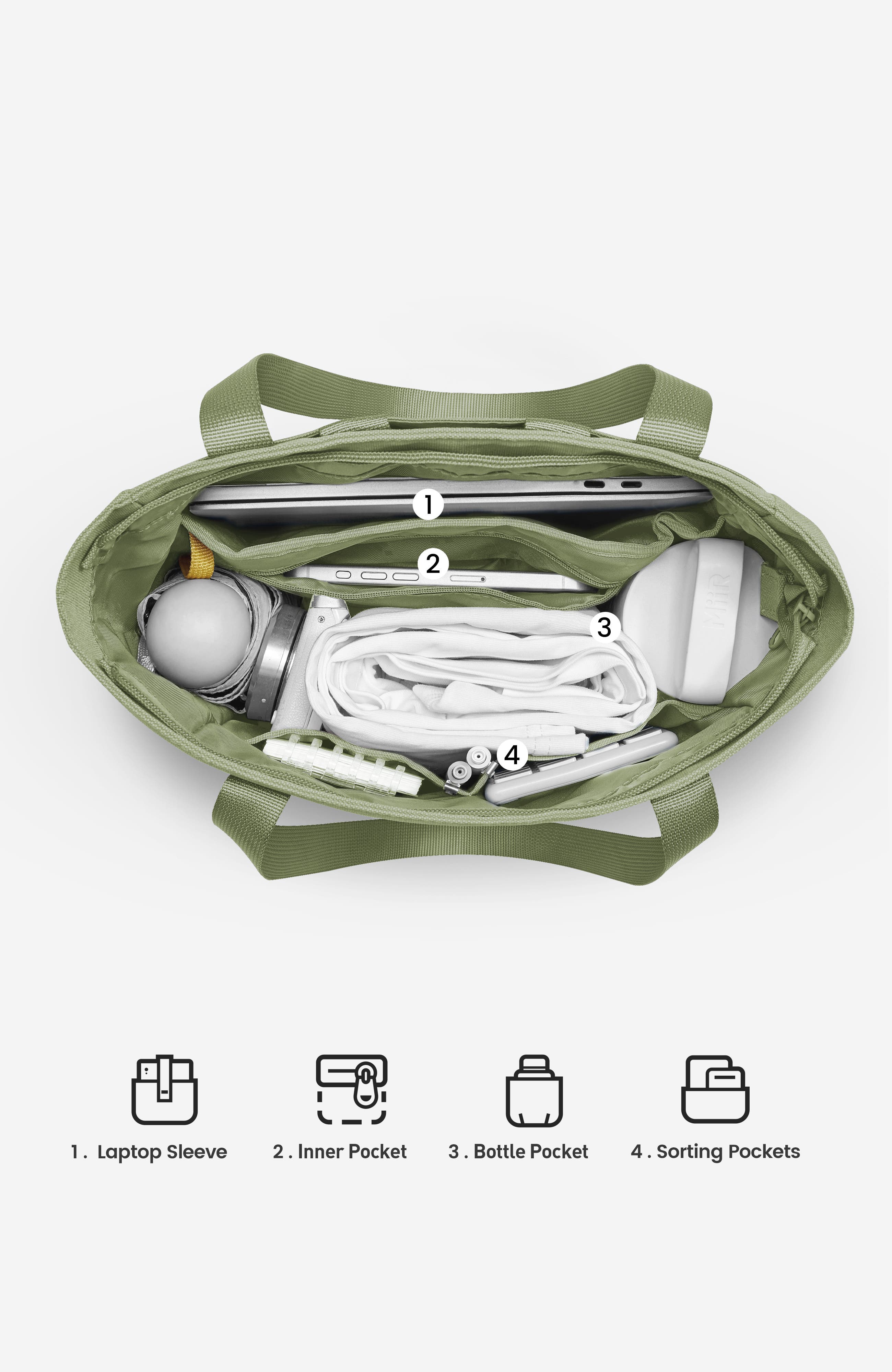 MaH Siro Totepack, Alternate, color, Cactus Green