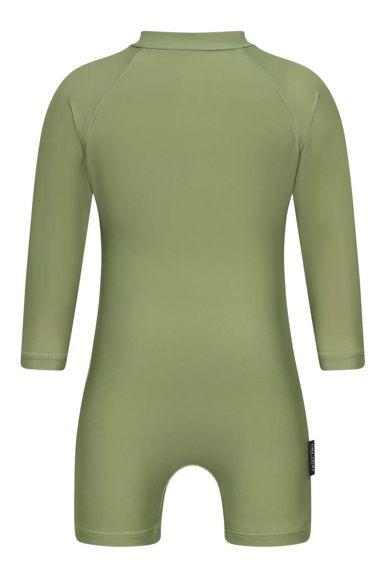 Core Diving Long Sleeve One-Piece Rashguard Swimsuit, Alternate, color, OLIVE