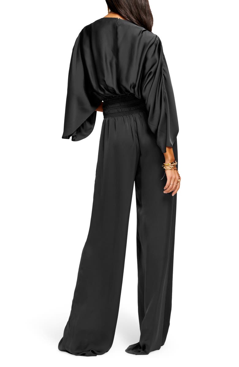 Ramy Brook Cheri Long Sleeve Satin Jumpsuit, Alternate, color, 