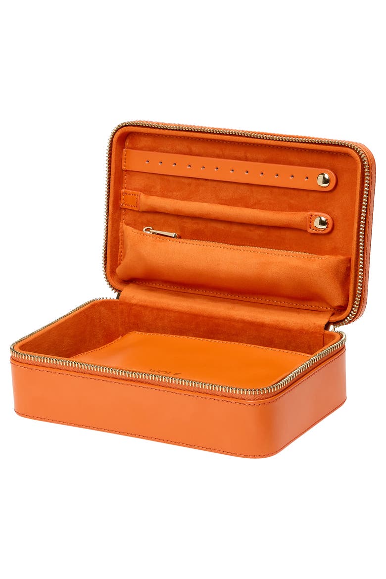 Maria Medium Zip Jewelry Case, Alternate, color, Tangerine