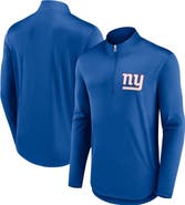 FANATICS Men's Fanatics Branded Royal New York Giants Quarterback Quarter-Zip Top