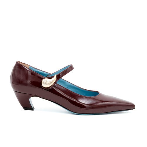 Valentina Rangoni Velato Mary Jane Pump In Burgundy