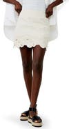 French Connection Ateena Embroidered Cotton Miniskirt