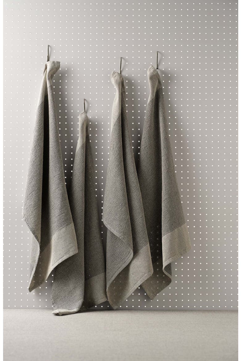 Kitchen Towels - Cotton Waffle Weave Set - Set of 4, Alternate, color, Charcoal