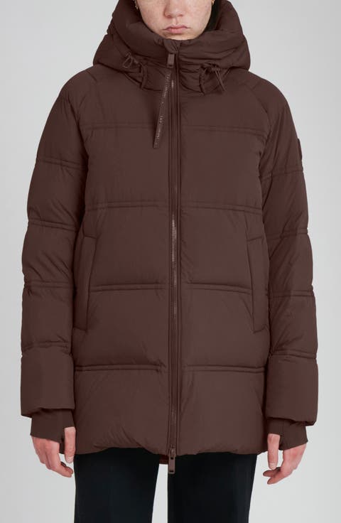 Orva Water Resistant Hooded Down Puffer Jacket