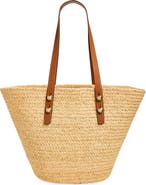Tory Burch Large Romy Straw Basket Tote Bag