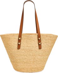 Tory Burch Large Romy Straw Basket Tote Bag