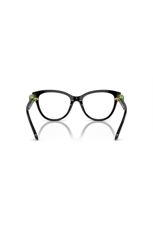 Swarovski 53mm Cat Eye Optical Glasses In Black