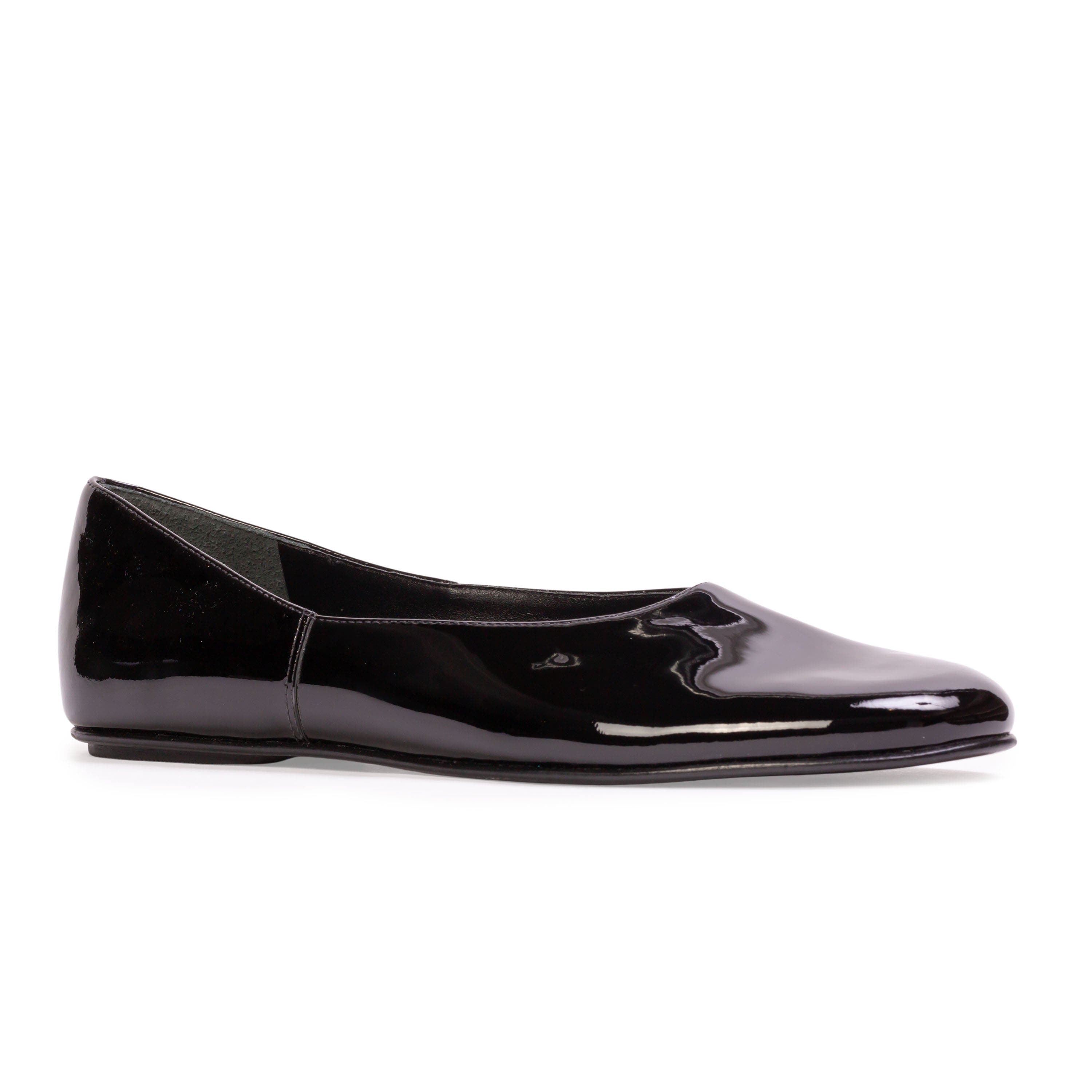 BLACK SUEDE STUDIO Ezra Ballet Flat, Alternate, color, Black Patent