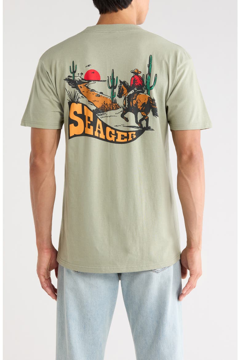 Long Ride Cotton Graphic T-Shirt, Alternate, color, DESERT GREEN