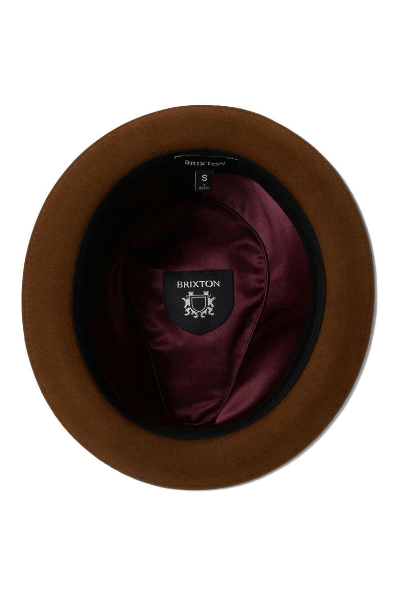 Gain Wool Fedora, Alternate, color, COFFEE/ CHESTNUT