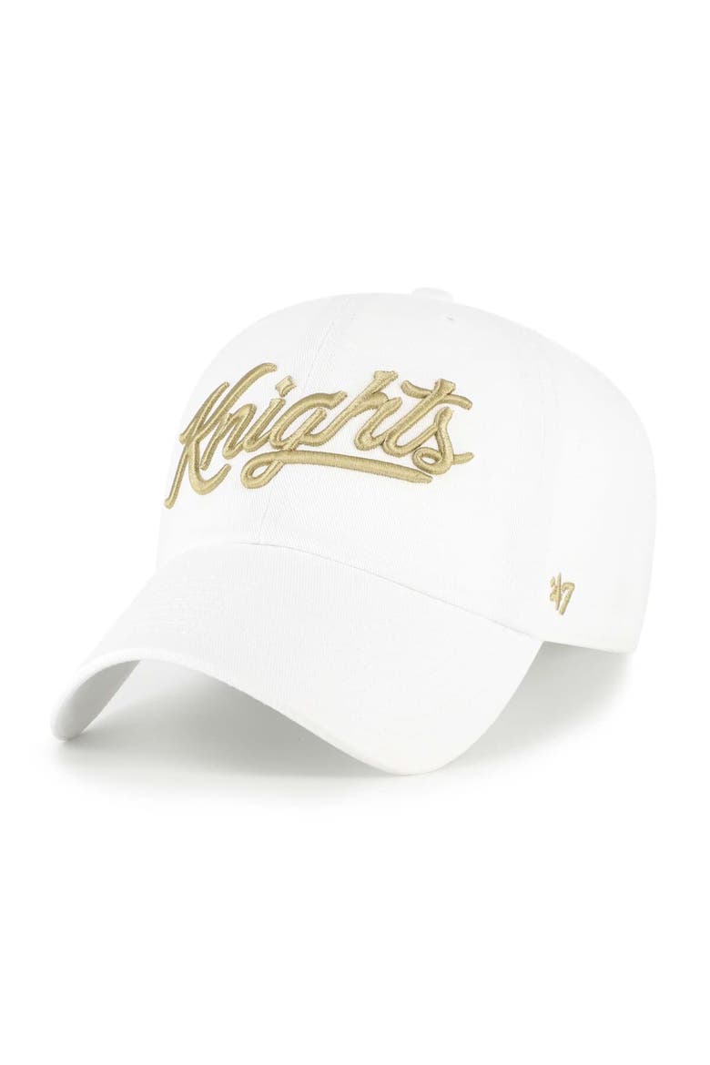 Men's '47 White UCF Knights Clean Up Adjustable Hat, Main, color, White