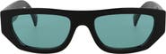 Gucci 53mm Rectangular Sunglasses