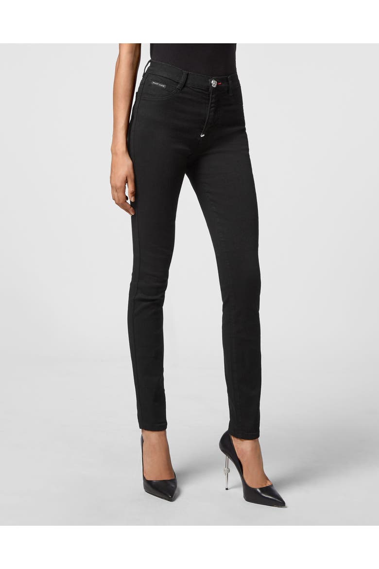 Denim High Waist Jegging Women, Main, color, Blackout