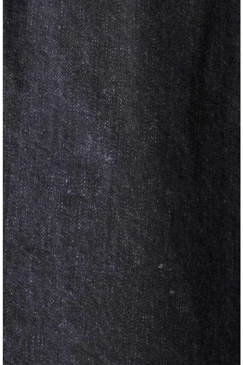 Mixed Media Denim & Tweed Trucker Jacket, Alternate, color, BLACK/ BLACK 002