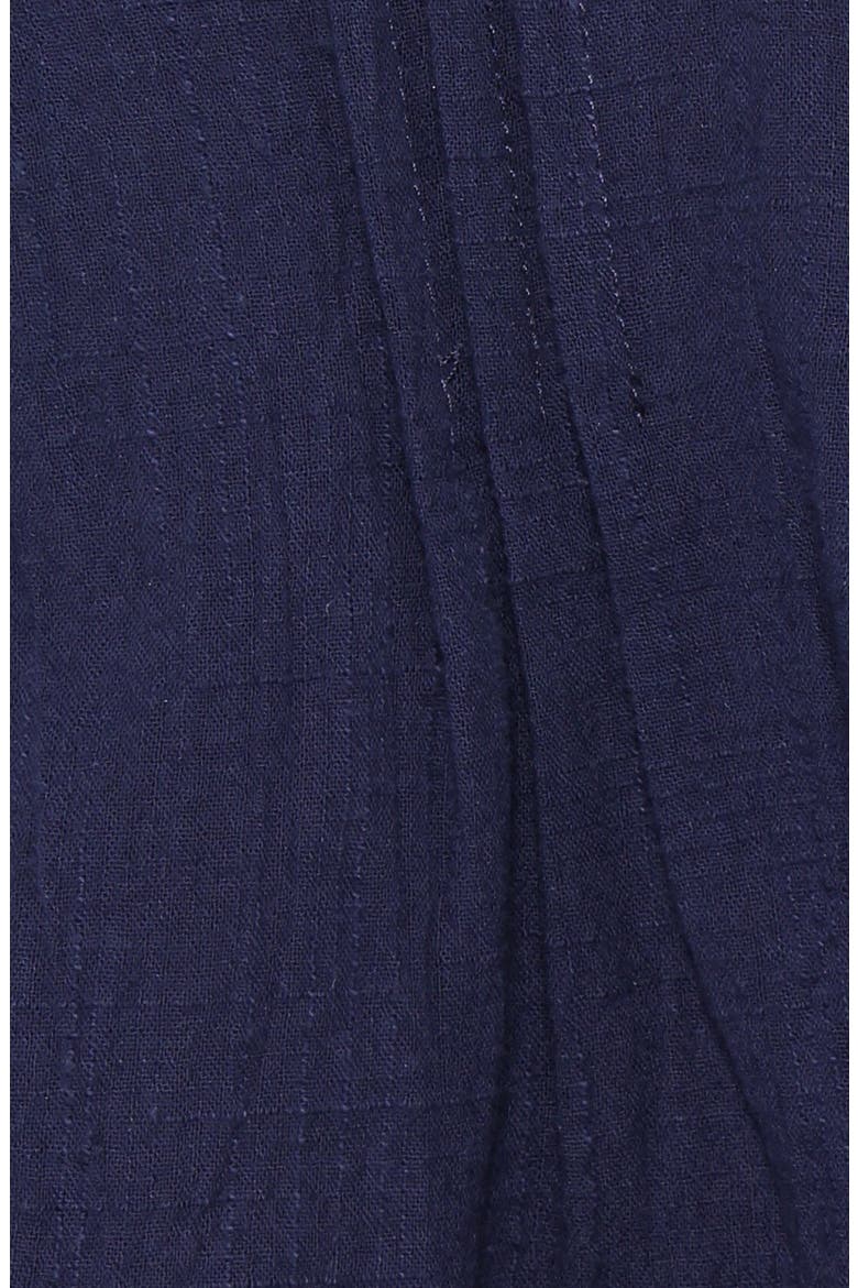 Felicity Cotton Gauze Shirt & Shorts Set, Alternate, color, NAVY