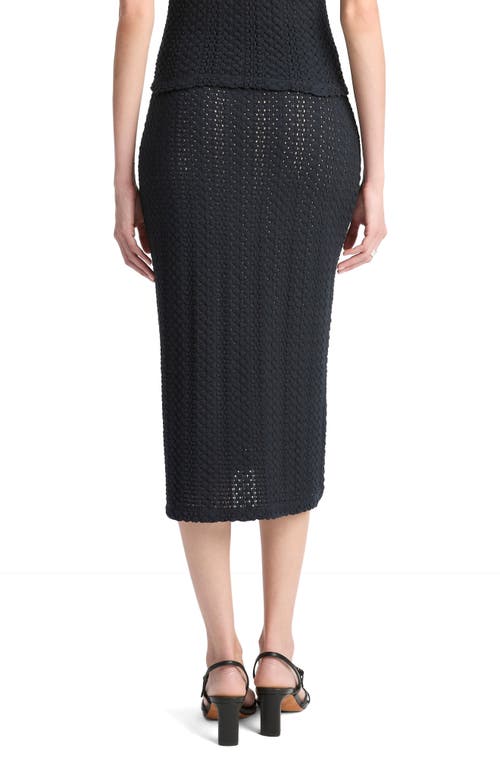 Vince Midi Knit Skirt In Black