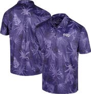 COLOSSEUM Men's Colosseum Purple TCU Horned Frogs Palms Team Polo