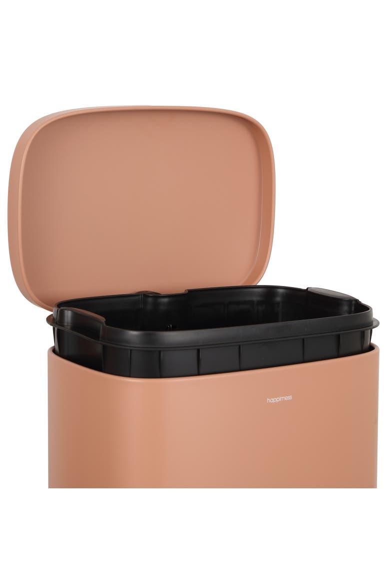 Curtis Step Pedal Trash Can, Alternate, color, Clay Rose