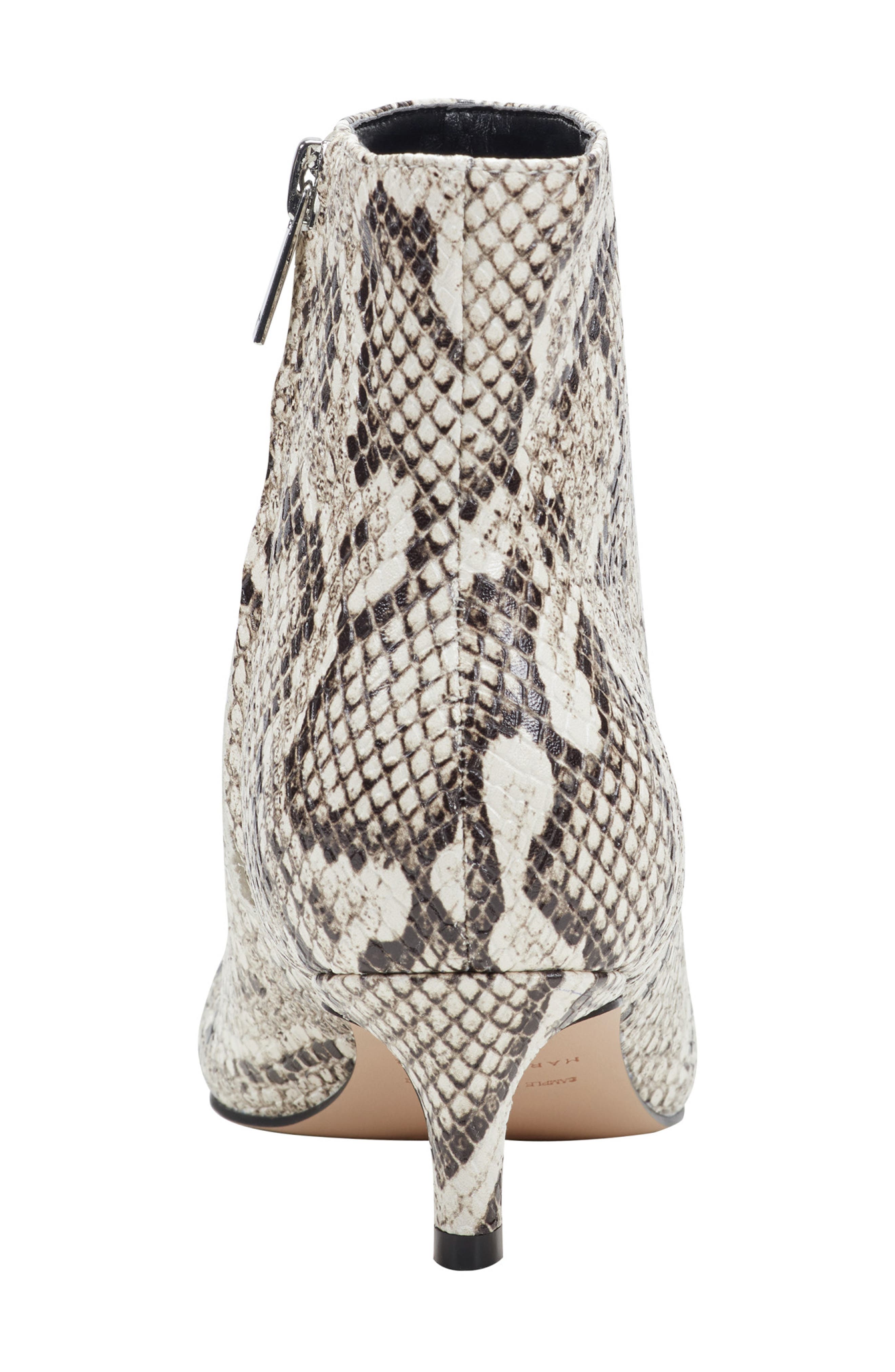 Marc Fisher LTD Itzia Pointed Toe Kitten Heel Bootie, Alternate, color, White