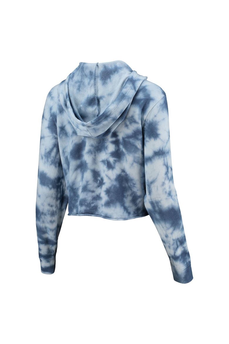 Women's Alternative Apparel Heathered Royal THE PLAYERS Tie-Dye Cropped Pullover Hoodie, Alternate, color, Heather Royal