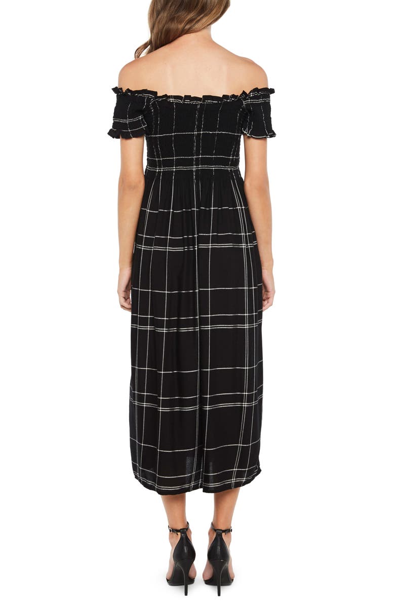 Bardot Cindy Off the Shoulder Dress, Alternate, color, 