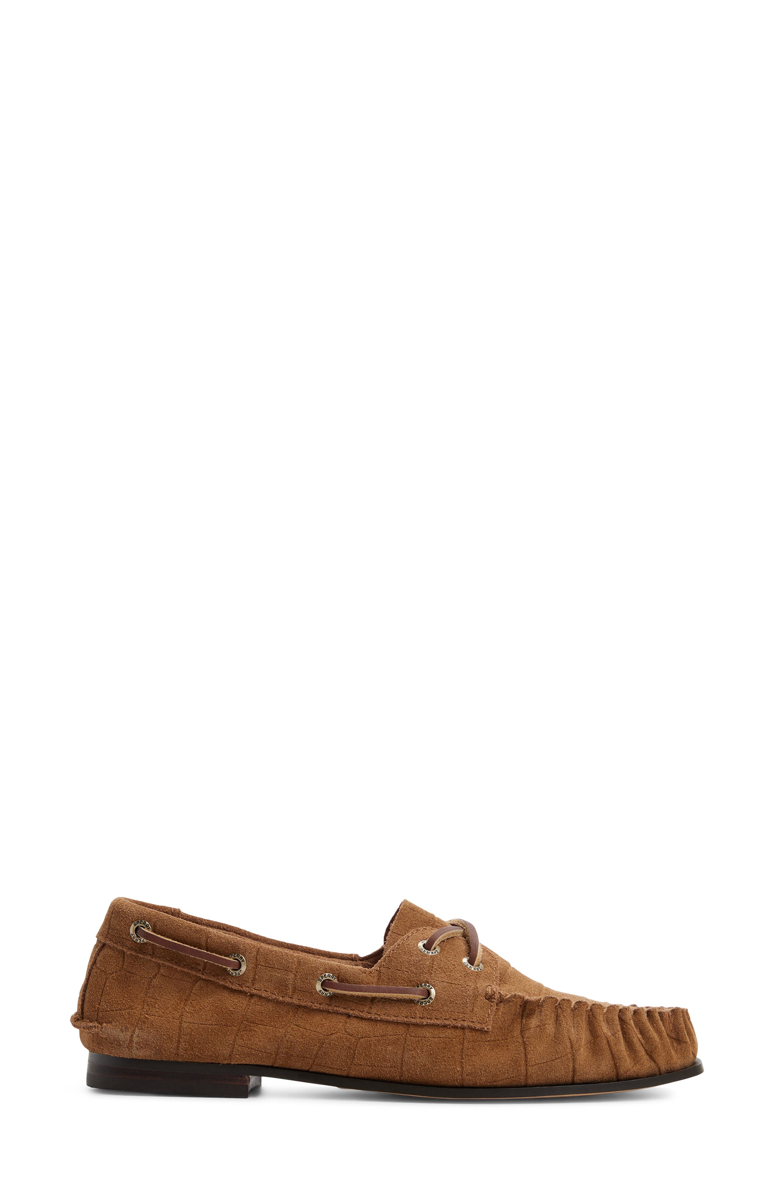 Sammi Leather Boat Shoe, Alternate, color, WALNUT