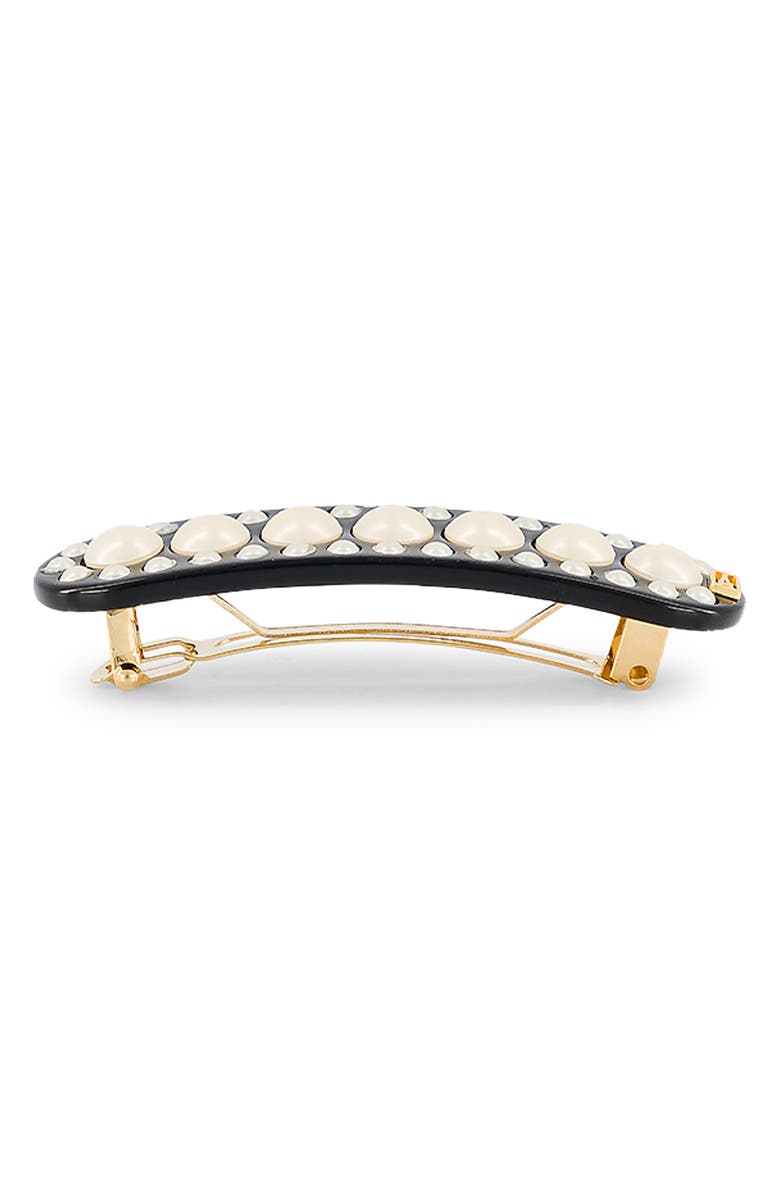 Alexandre de Paris Small Imitation Pearl Barrette, Alternate, color,