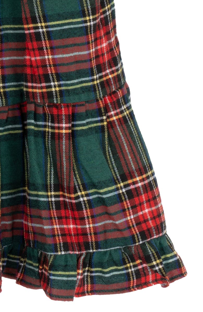 Rare Editions Kids' Plaid Tiered Dress, Alternate, color, Hunter