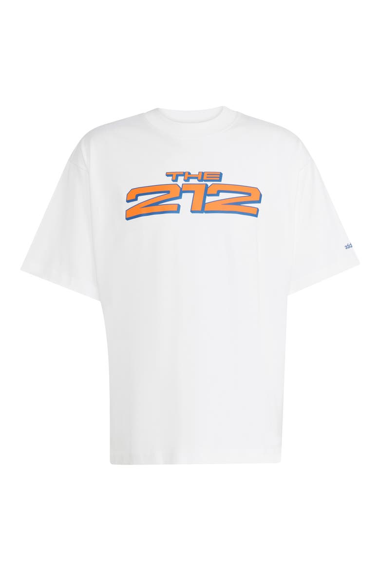 New York City Cotton Graphic T-Shirt, Alternate, color, WHITE/ COLLEGIATE ROYAL