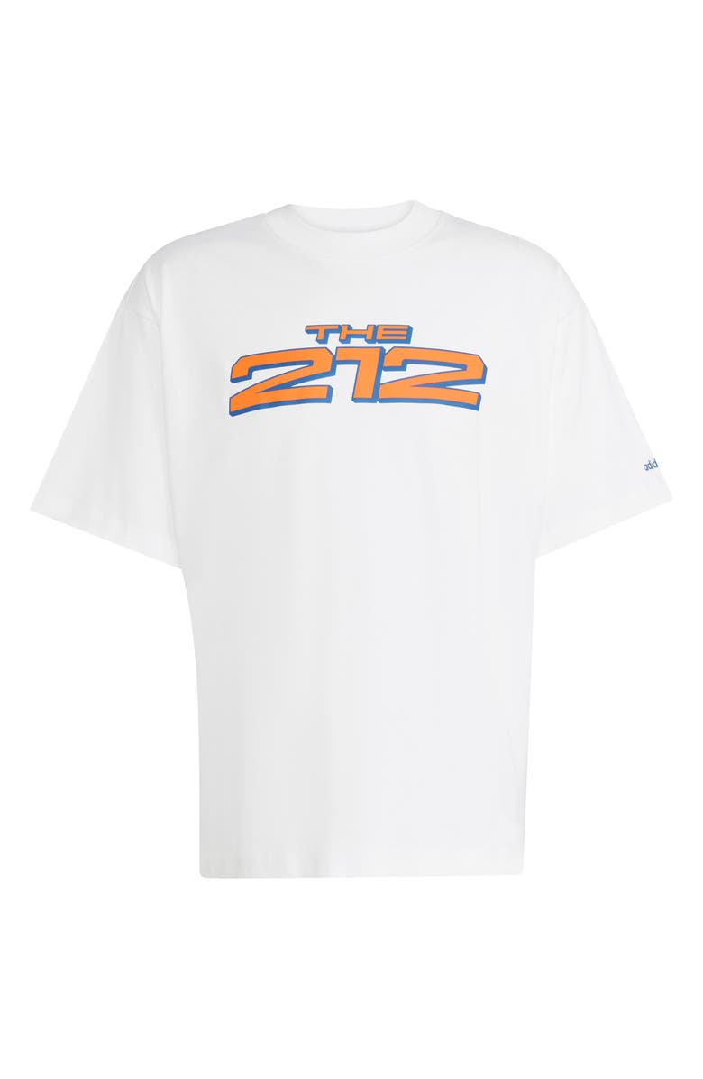 adidas New York City Cotton Graphic T-Shirt, Alternate, color, White/ Collegiate Royal