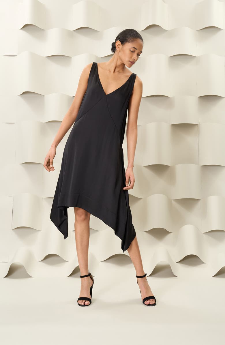 Luxely Sleeveless Asymmetric Midi Dress, Alternate, color,