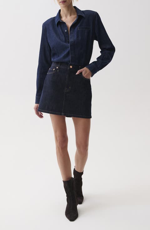 Pixie Denim Miniskirt