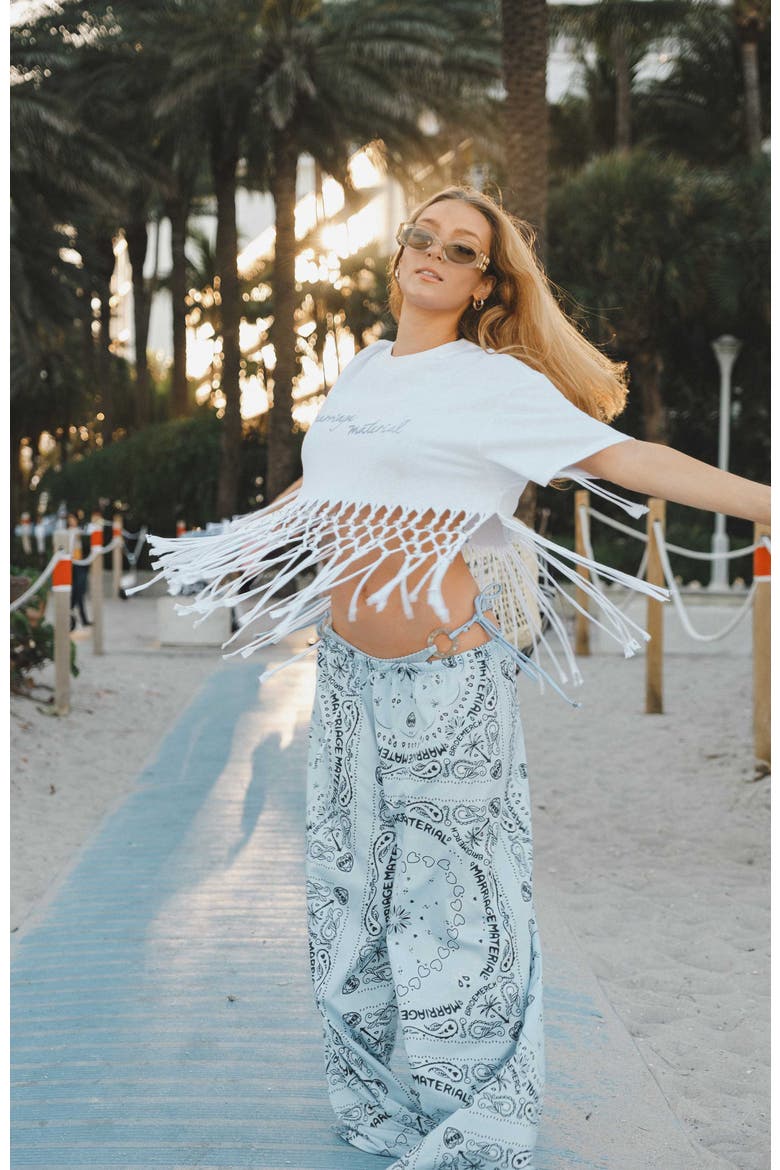Marriage Material Beach Tee, Alternate, color, White