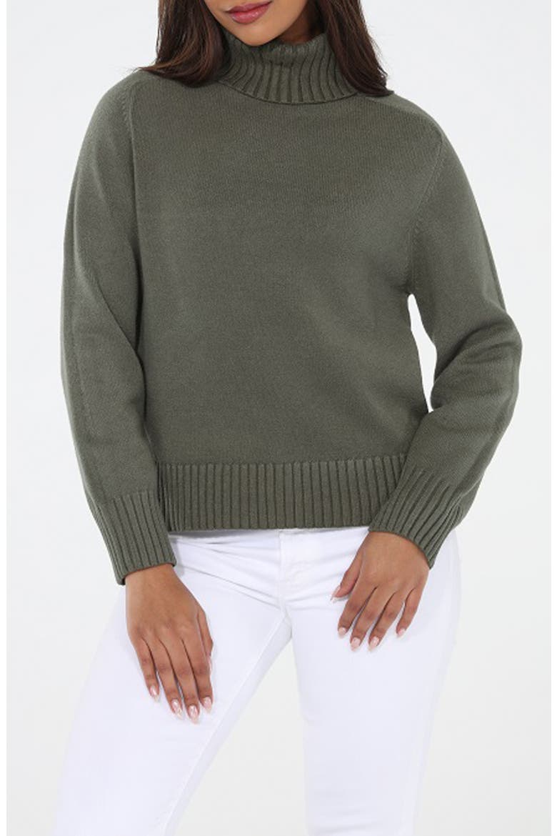 Turtleneck Sweater, Main, color, OLIVE