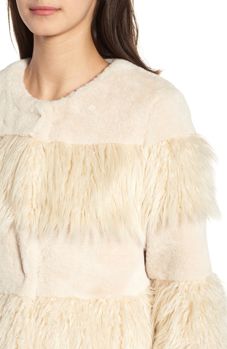 BCBGeneration Mixed Faux Fur Jacket, Alternate, color, 