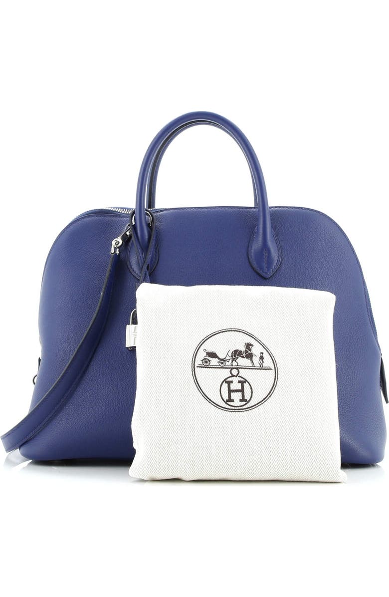 Pre-Owned Hermes Bolide 1923 Bag Evercolor 30, Alternate, color, Bleu Saphir
