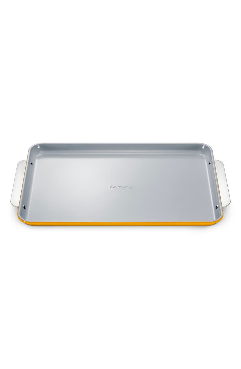 CARAWAY Nonstick Ceramic Large Baking Sheet, Main, color, Marigold