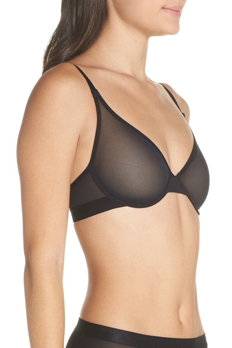 Sieve Demi Bra, Alternate, color, BLACK