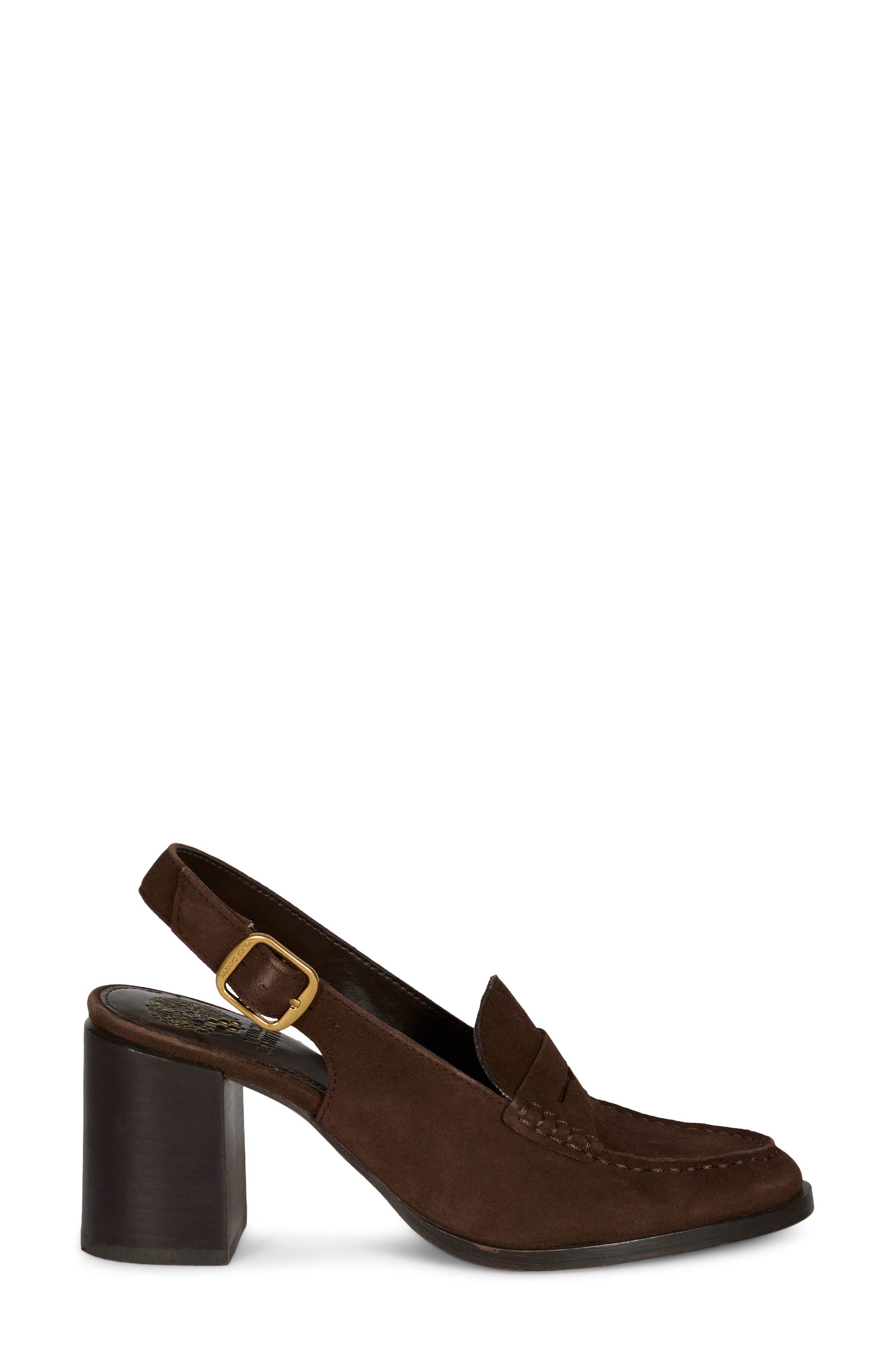 Grinie Slingback Penny Loafer Pump, Alternate, color, BROWNIE